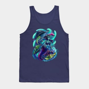 Mermaid Armada Digital Drawing Tank Top